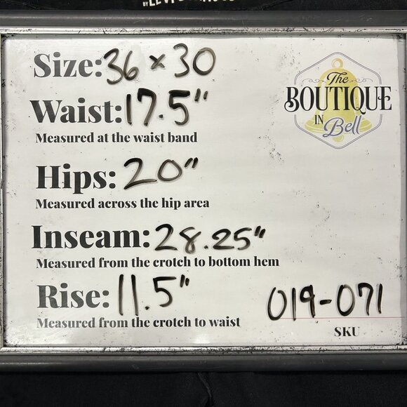 Signature by Levi Strauss Mens 36x30 Black Skinny Jeans Stretch Denim Skater - Picture 14 of 16